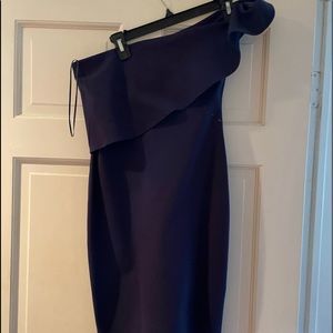 One shoulder cocktail dress